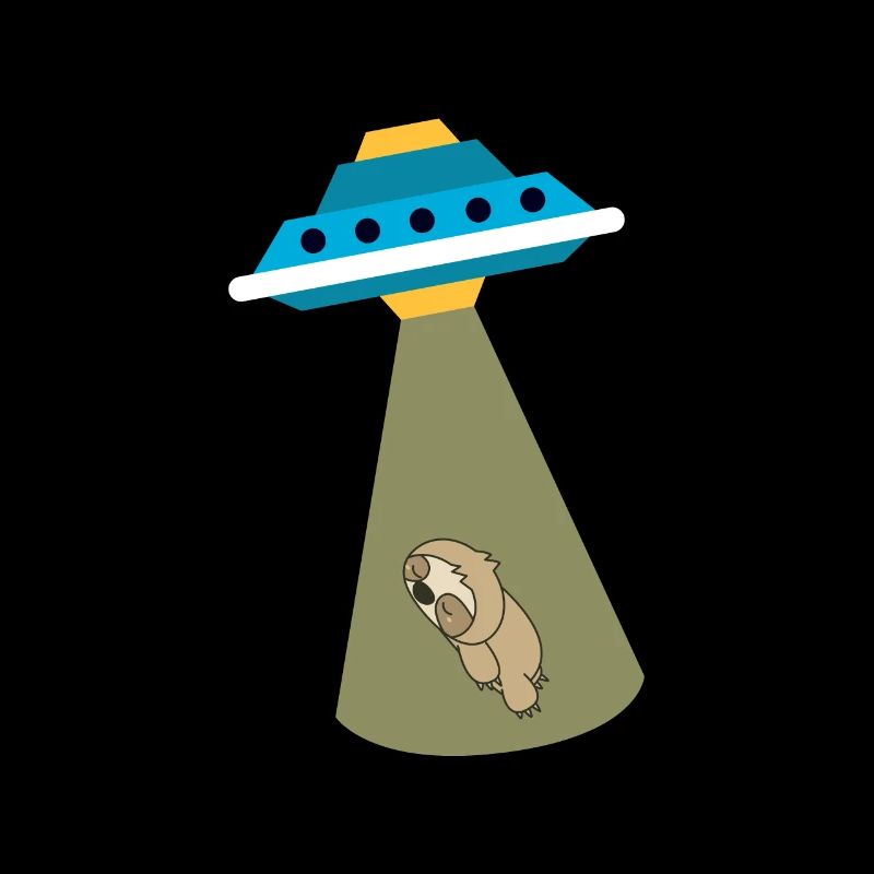 Alien Baby Sloth OVNI Abduction Mignon