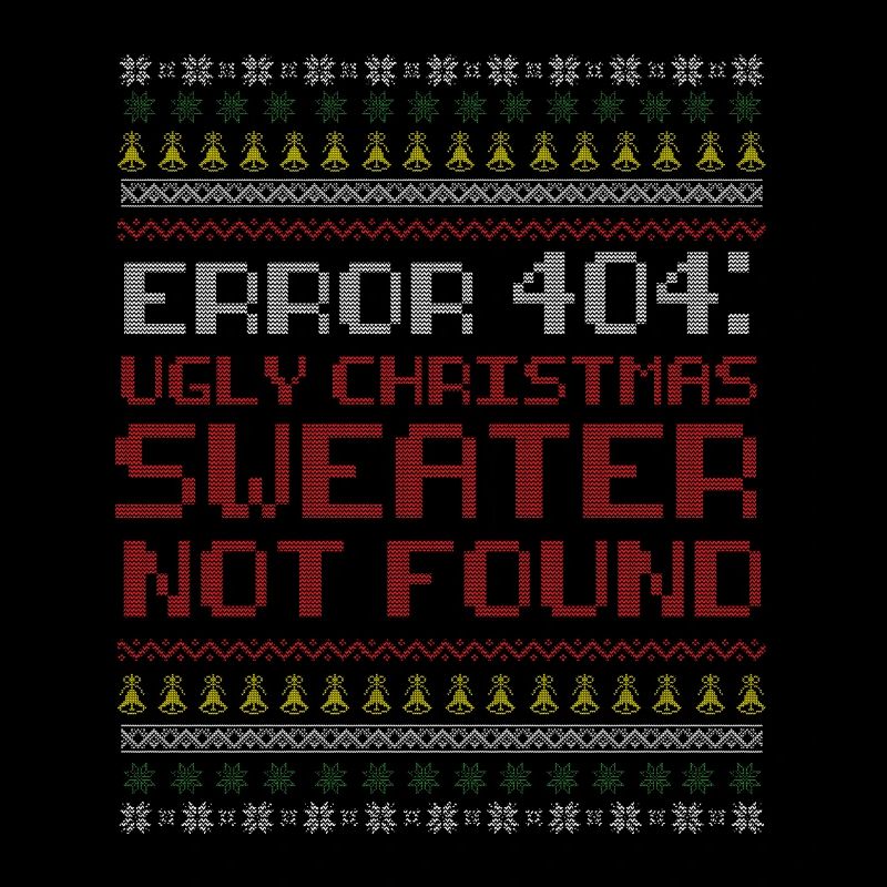 Fehler 404 hässlicher Weihnachtspulli Geschenk nicht gefunden