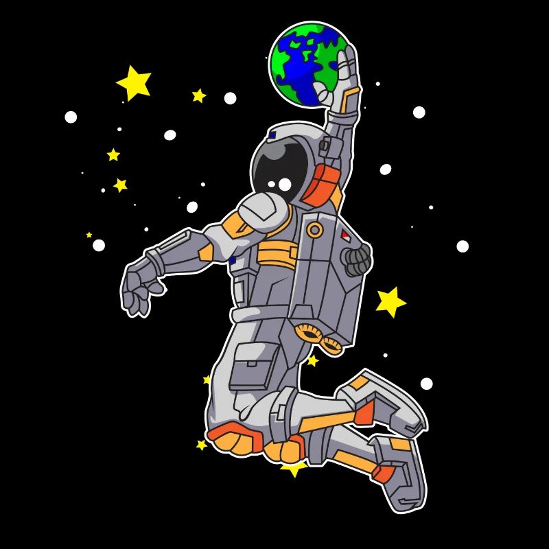 Dunking cadeau de l'espace astronaute de basket