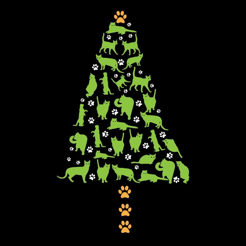Sapin de Noël en chats