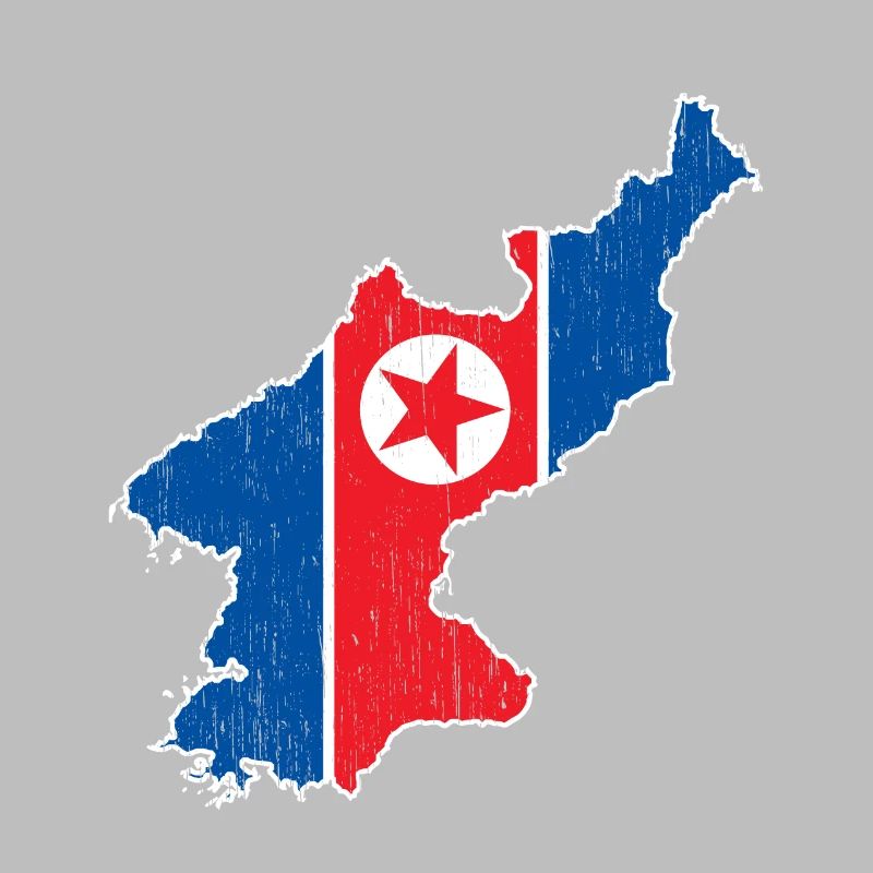 Corée du Nord Corée du Sud Drapeau Corée Asie