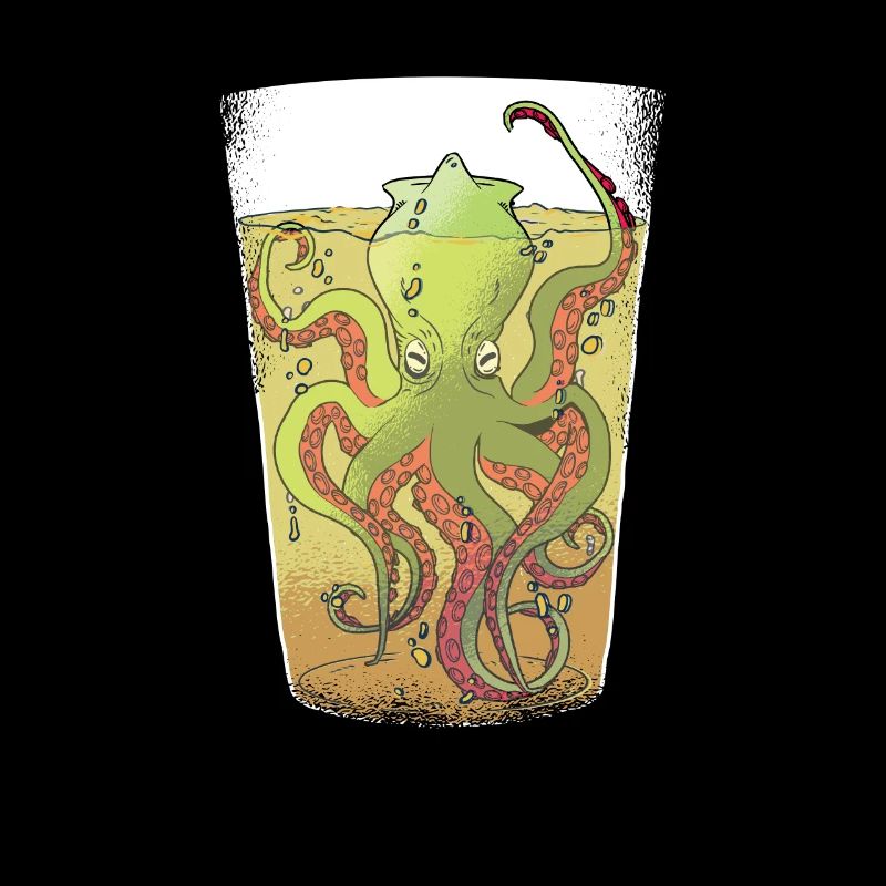 Kraken in einem Bierglas