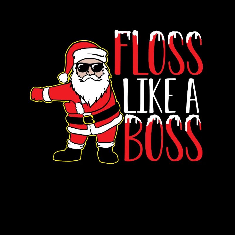 Floss comme un cadeau de Noël patron