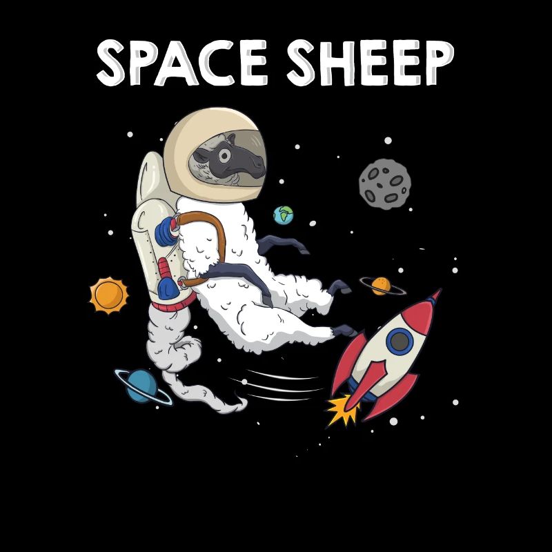 Space Sheep Awesome Astronaut Galaxy Explorer