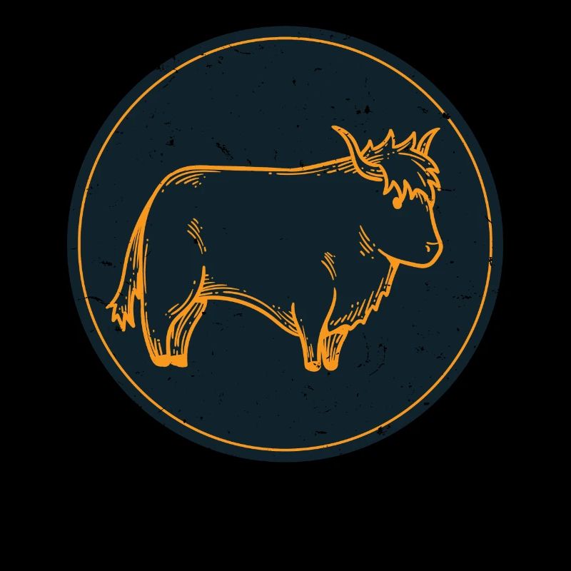 T-shirt de vache écossaise