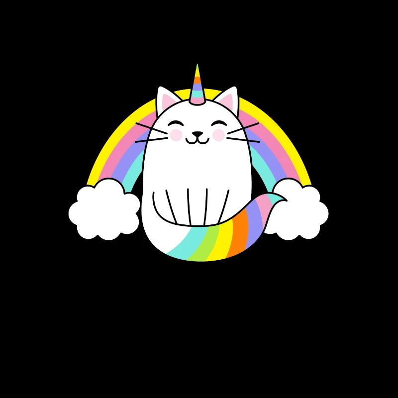 Einhorn Katze Regenbogen
