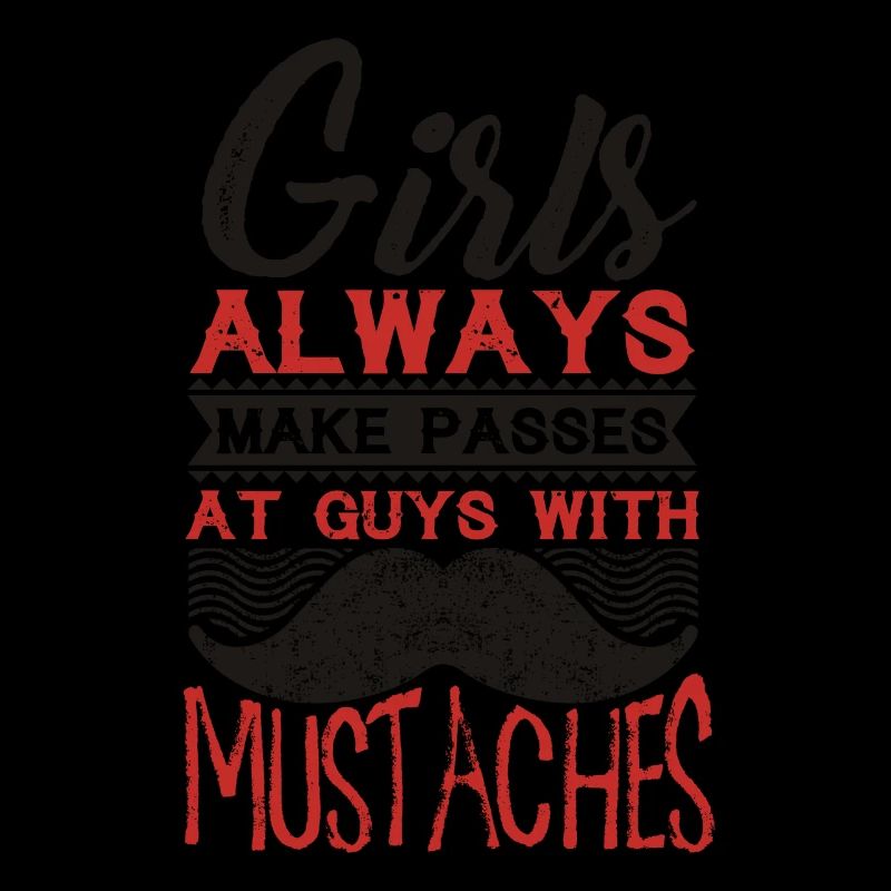 Schnurrbart Bart Spruch