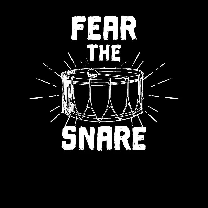 Lustige Angst der Snare Drum Lover oder Schlagzeuger
