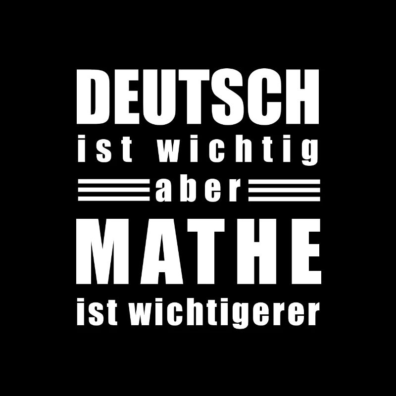 Mathe Deutsch Mathelehrer Lernen Lustig Geschenk