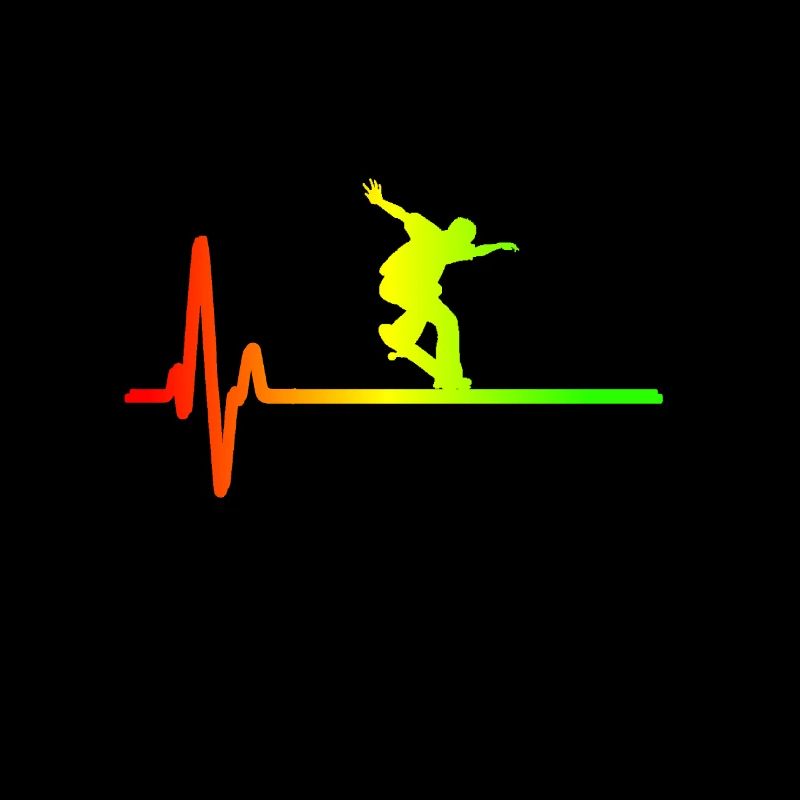 Herzschlag EKG Inline Skater Rollerblades