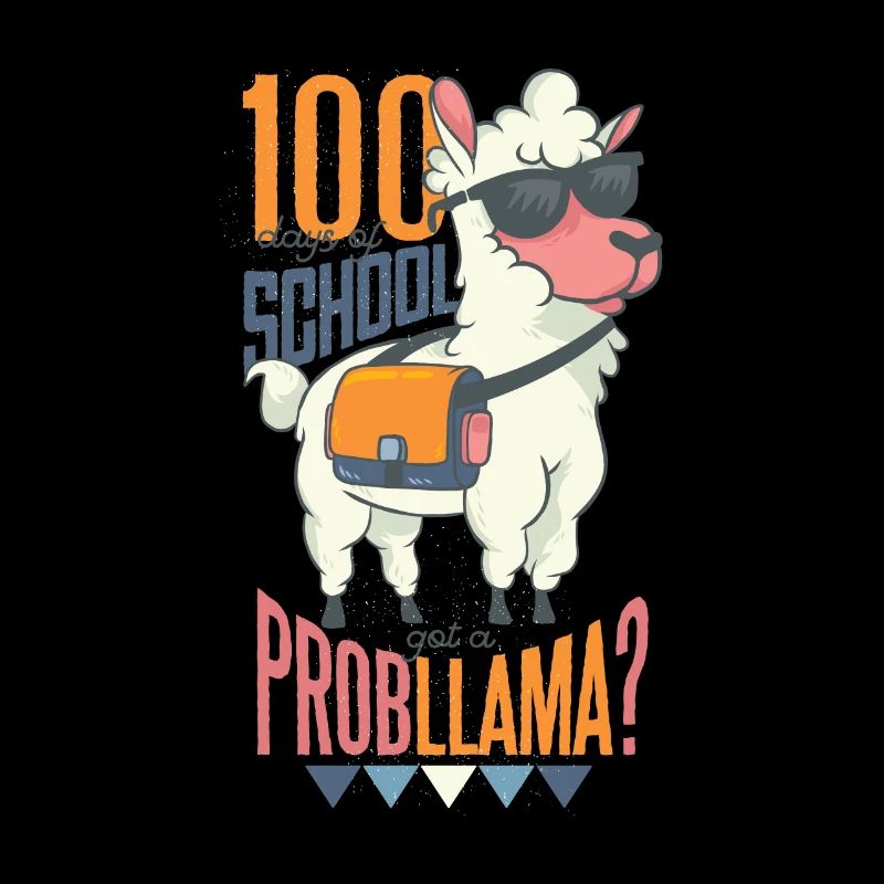 100 Tage Schule Llama Lama Peru Alpaca