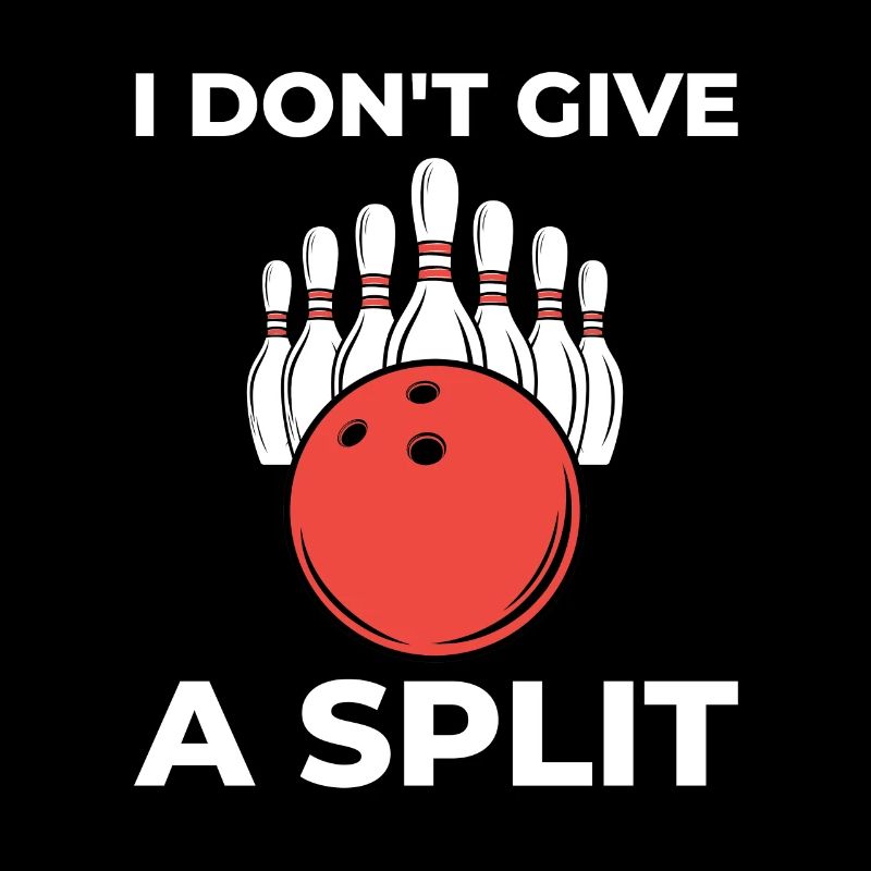 Conception de bowling drôle - je ne donne pas de séparation