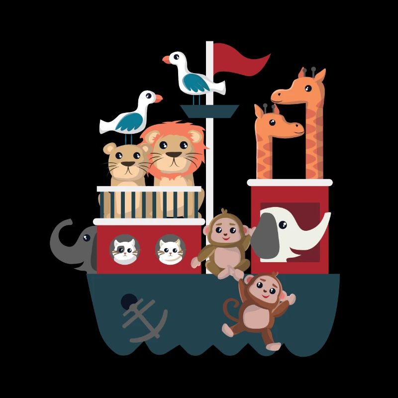 Noah's Ark with animals