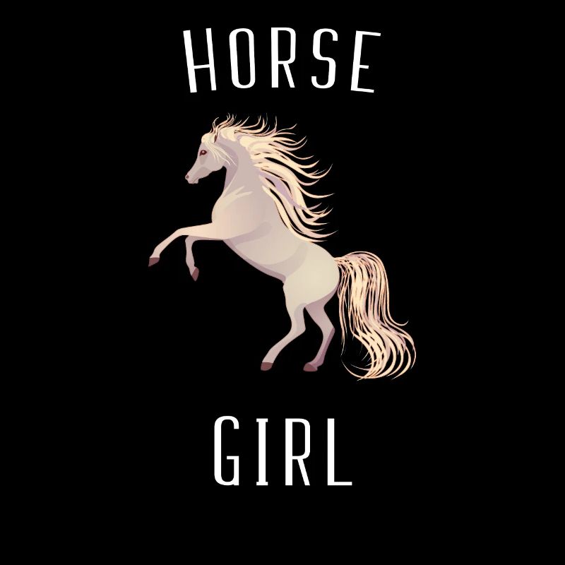 Fille de cheval qui aime la conception de chevaux