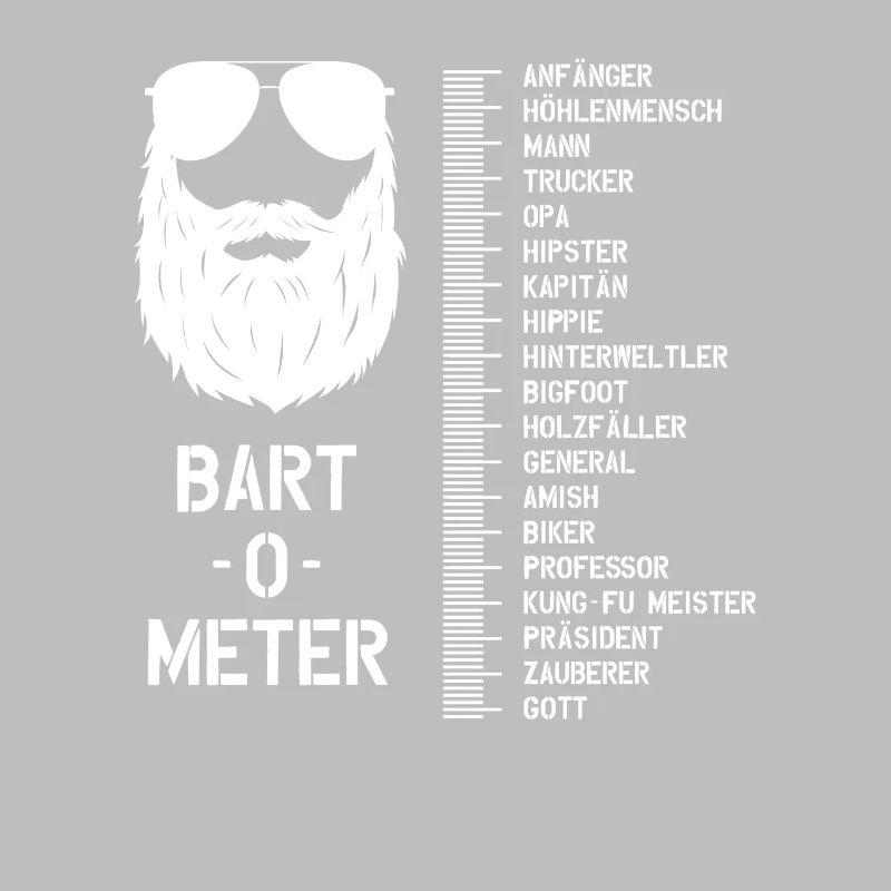 Bart Vollbart Männer Bartträger Bart-o-Meter