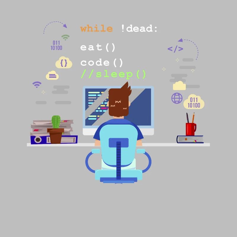 Eat Sleep Code Programmation informatique