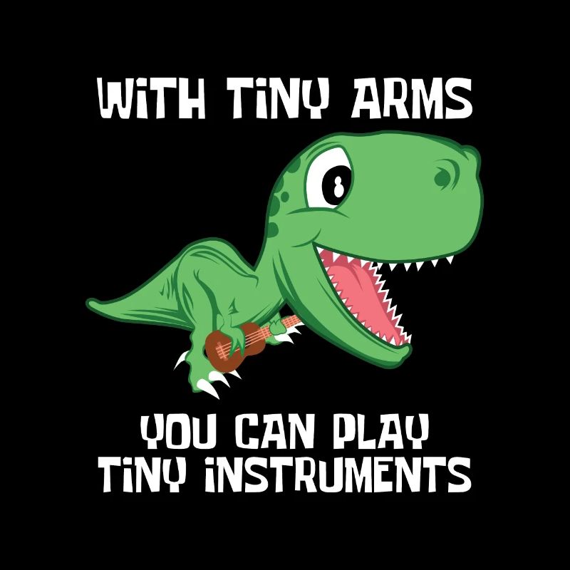Dino T-Rex Ukulele Klein Lustig Süß Musik Geschenk
