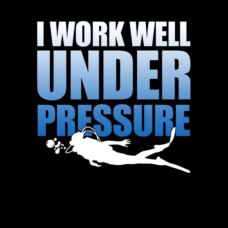 Diver I work well pressure scuba diving diver