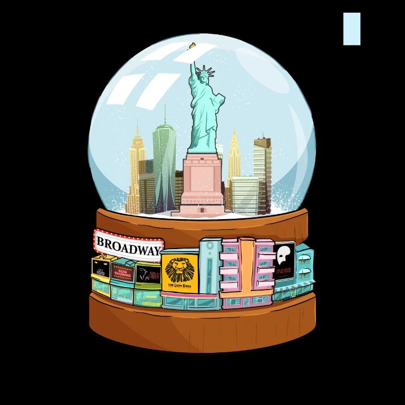 New York Broadway Snow Globe Funny Gift