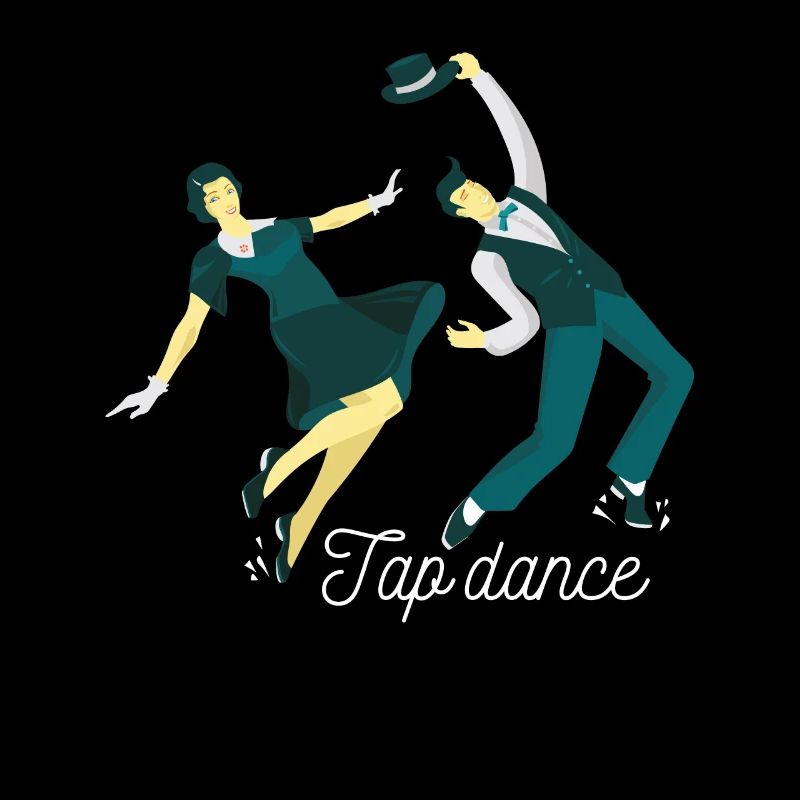 Couple tap dancing dancer tap dancing gift