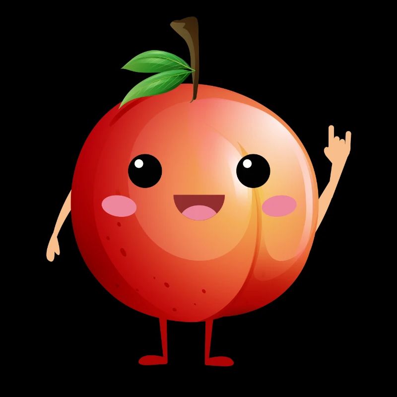 Funny Fruit Dance Peach Dancing Fruit Lover