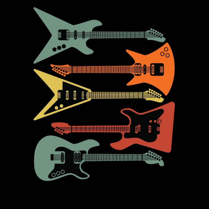 Retro E-Gitarren Vintage-Stil