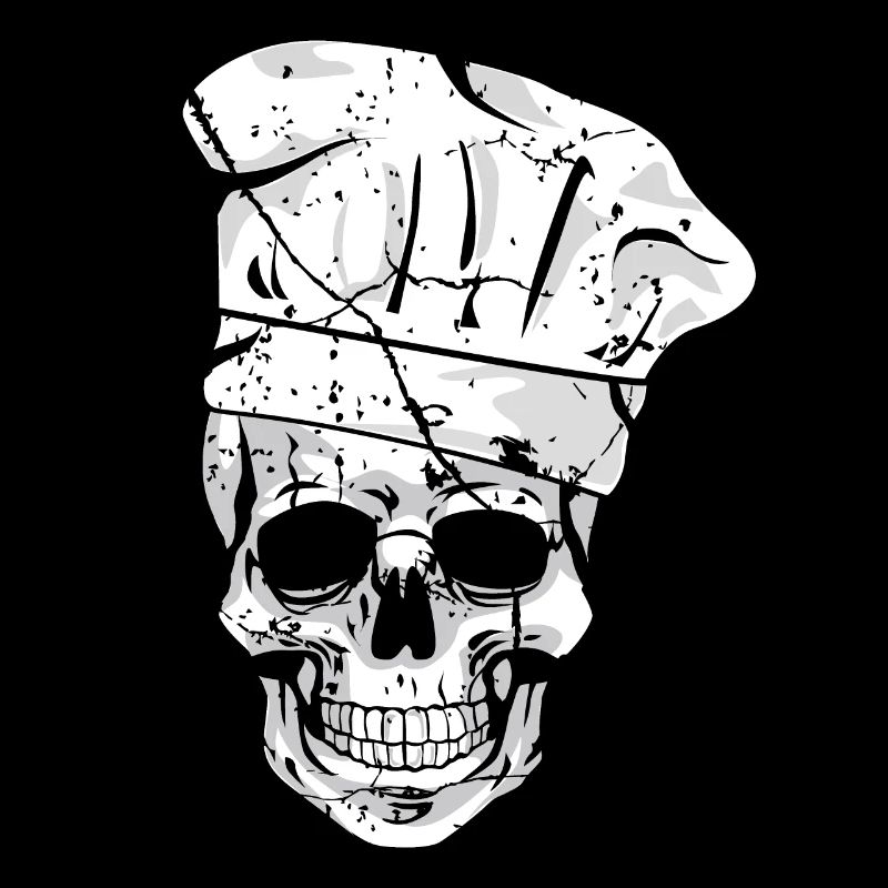 Chapeau de chef crâne Griller Hobby Chef Chefkoc