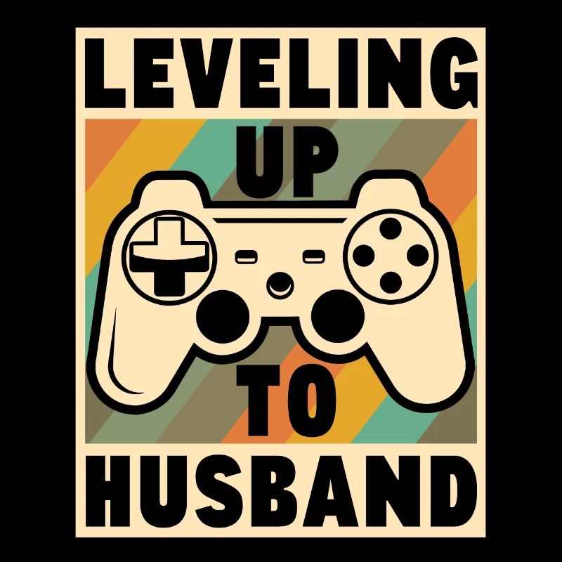Leveling up to Husband Geschenk Junggeselle