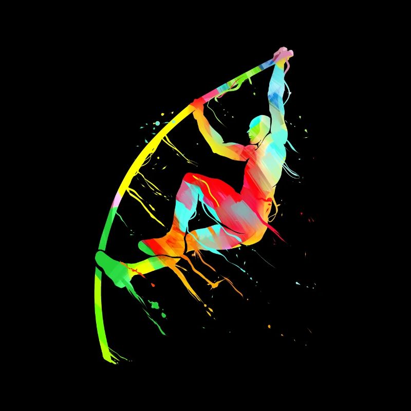 Stabhochsprung Leichtathletik Stabspringer