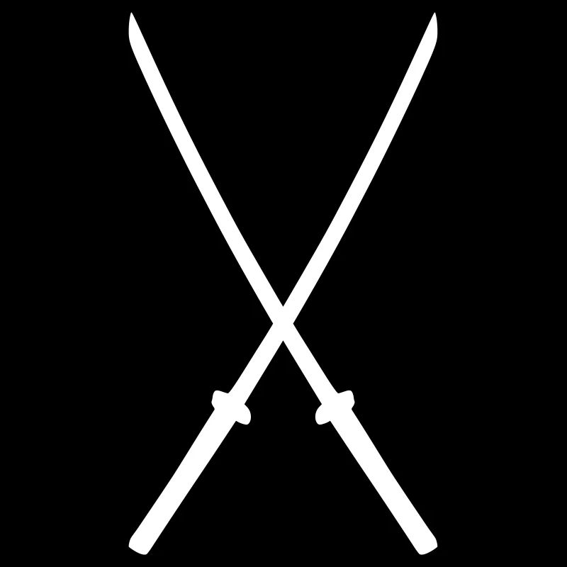 Katana Asie Armes Samouraï Épée croisée