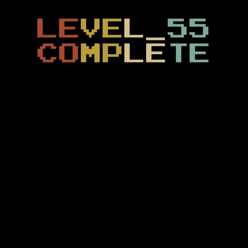 55 years old - 55th birthday level 55 complete