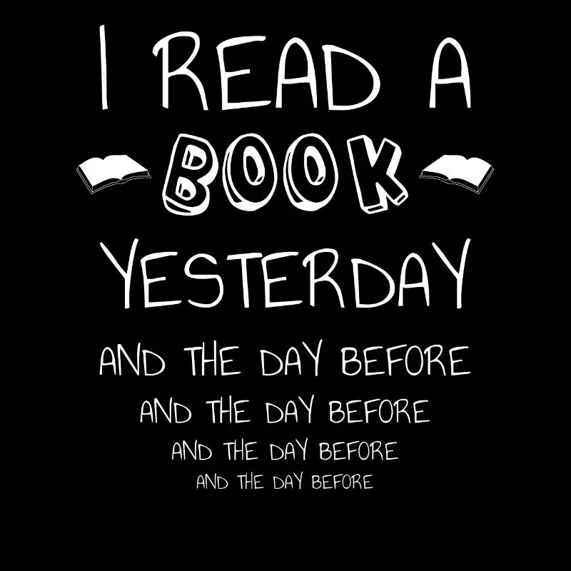 I read a book yesterday