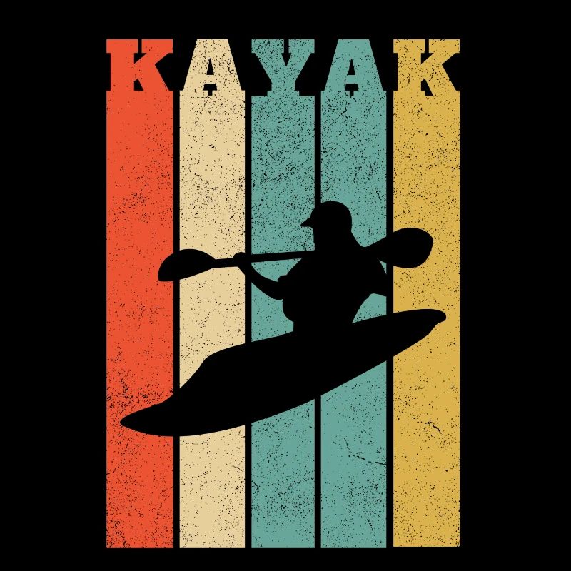 Bandes verticales de kayak d'eau vive