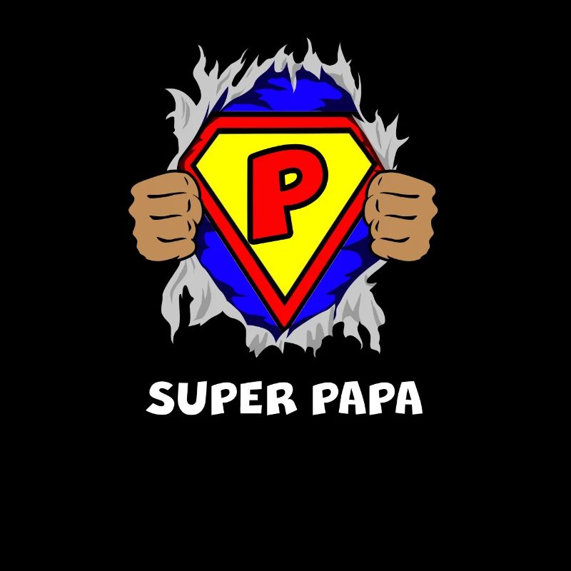 Superpapa Superheld Held Papa Vater Superhero