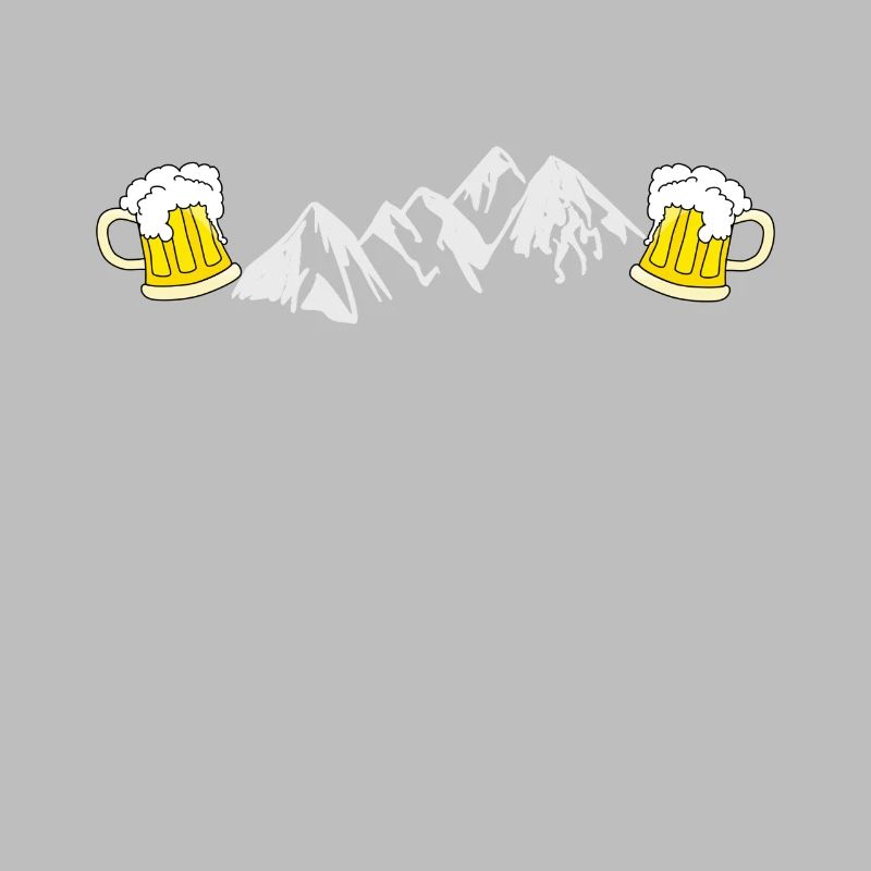 Mountains & beer hiking Alps summit huts idea
