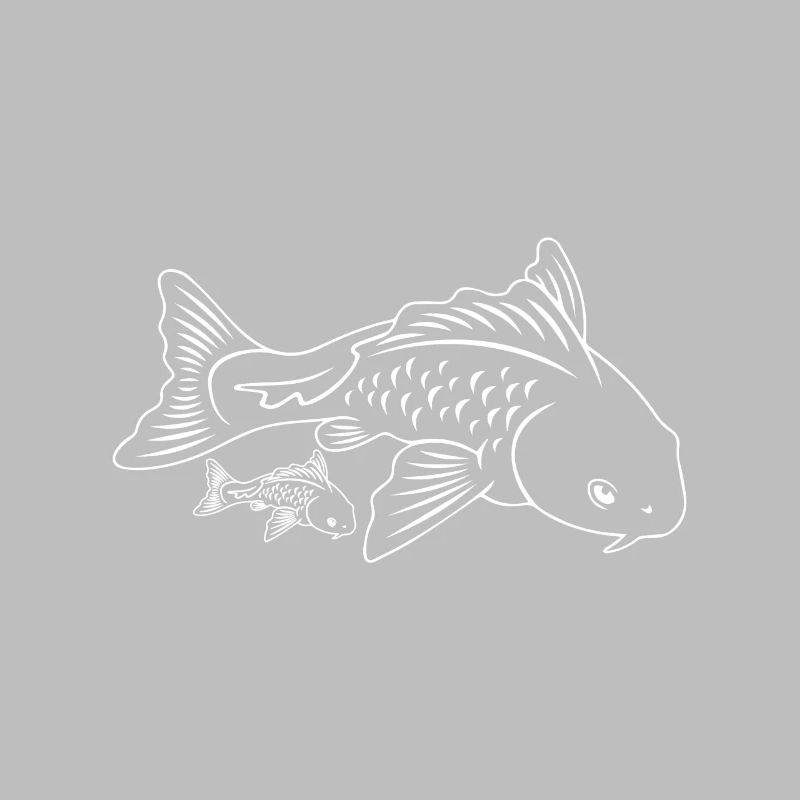 Koi Karpfen Mutter Kind Muttertag Mama