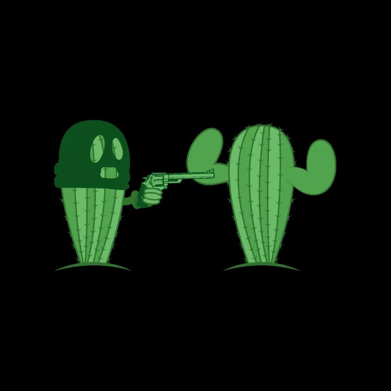 Cadeau d'amant de cactus drôle de vol de cactus