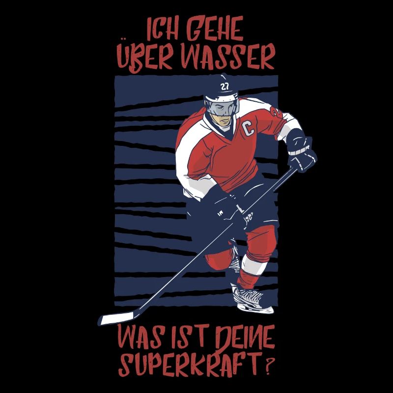Ich Gehe Über Wasser Eishockey Eislaufen