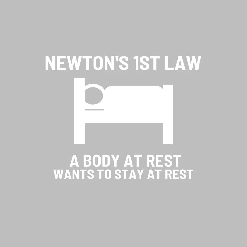 Newtons erstes physikalisches Gesetz Arzt oder Wis