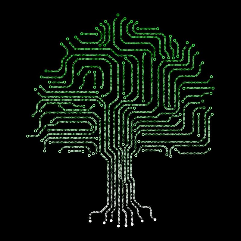 Binary tree computer nerd geek computer scientist