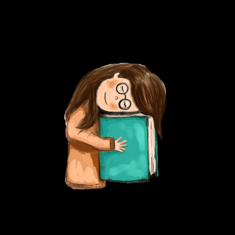 Buch, Bücher, kleines Mädchen mit einem Buch