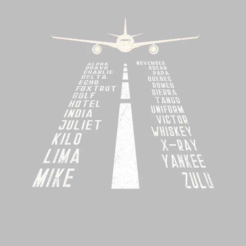 Pilot Airplane Alphabet - Phonetic Alphabet