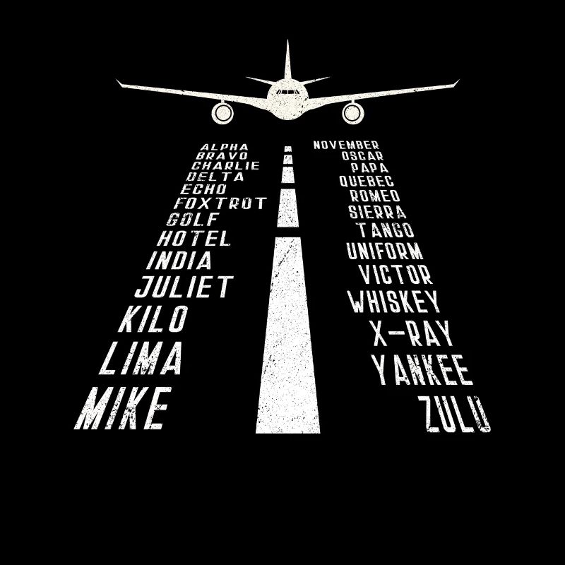 Pilot Airplane Alphabet - Phonetic Alphabet