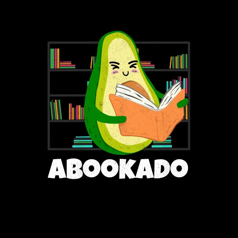 Reading Avocado Book School Librarian Bookworm