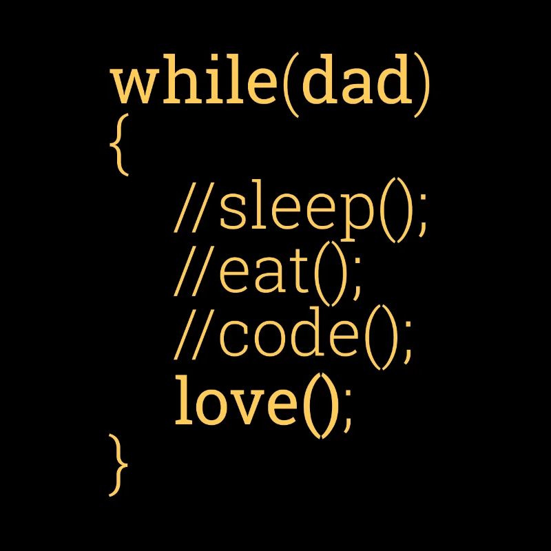 « While dad » | Père, programmeur