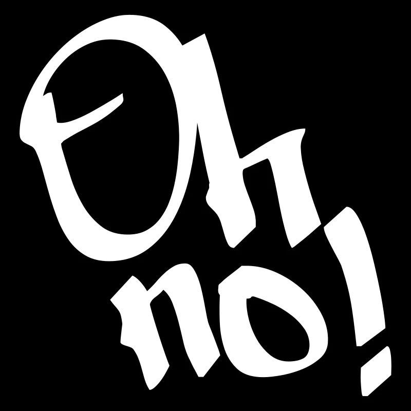 Oh non, oh non! Graffiti, couleur de conception modifiable