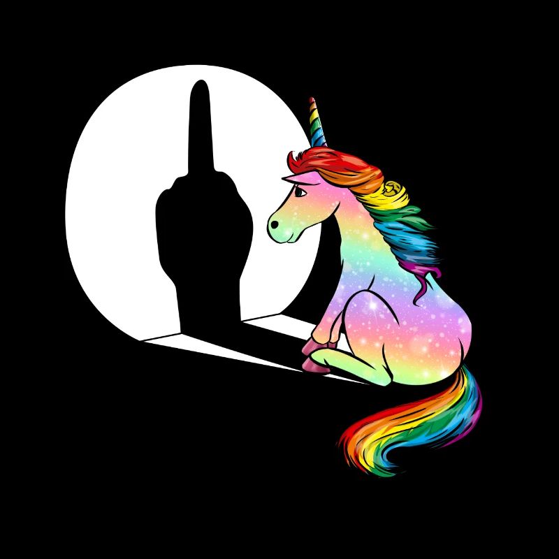 Mittelfinger Einhorn Mittelfinger