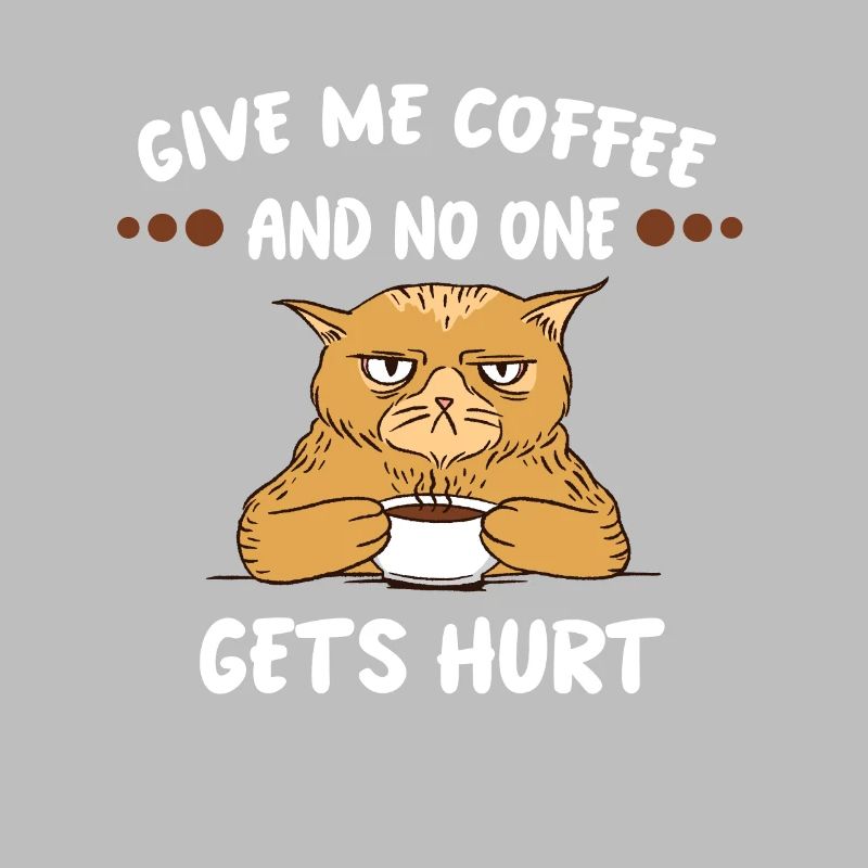 Kaffee Katze Morgenmuffel