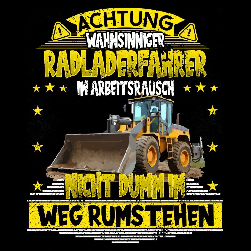 Radladerfahrer Bauarbeiter Baustelle
