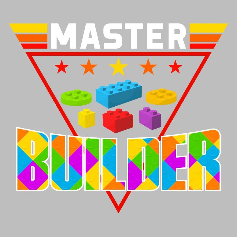 For Block Builder Dad Master Builder